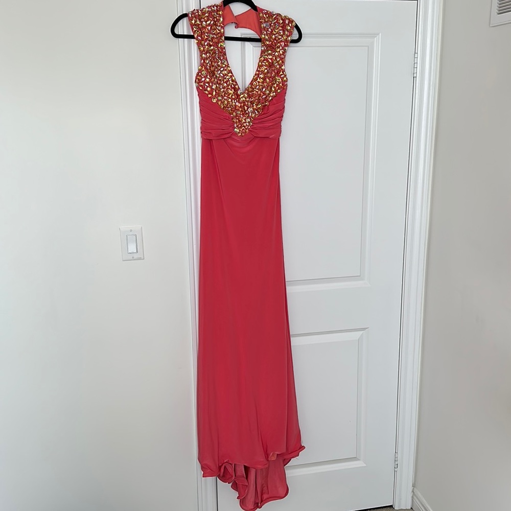 Rhinestone Formal Gown